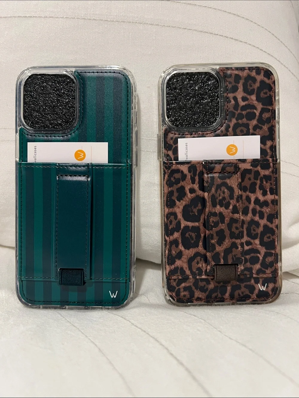 Walli Case Bundle Leopard Evergreen Stripe Acta Collab IPhone 13 Pro Max New